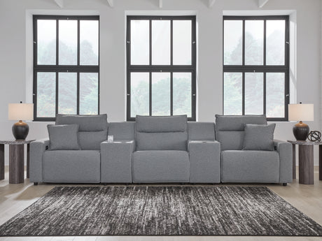 Modmax sectional modular pieces separated showing configuration options