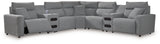ModMax II sectional side angle showing reclining feature