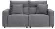 Modmax II Salt and Pepper Next-Gen Nuvella™ 2-Piece Reclining Loveseat from Decor Furniture