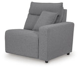 Fabric swatch for Modmax II sectional salt and pepper color