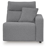 Modmax II sectional with cushions and throws