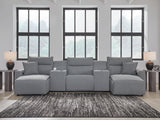 Modmax sectional left-arm facing power reclining chaise detail
