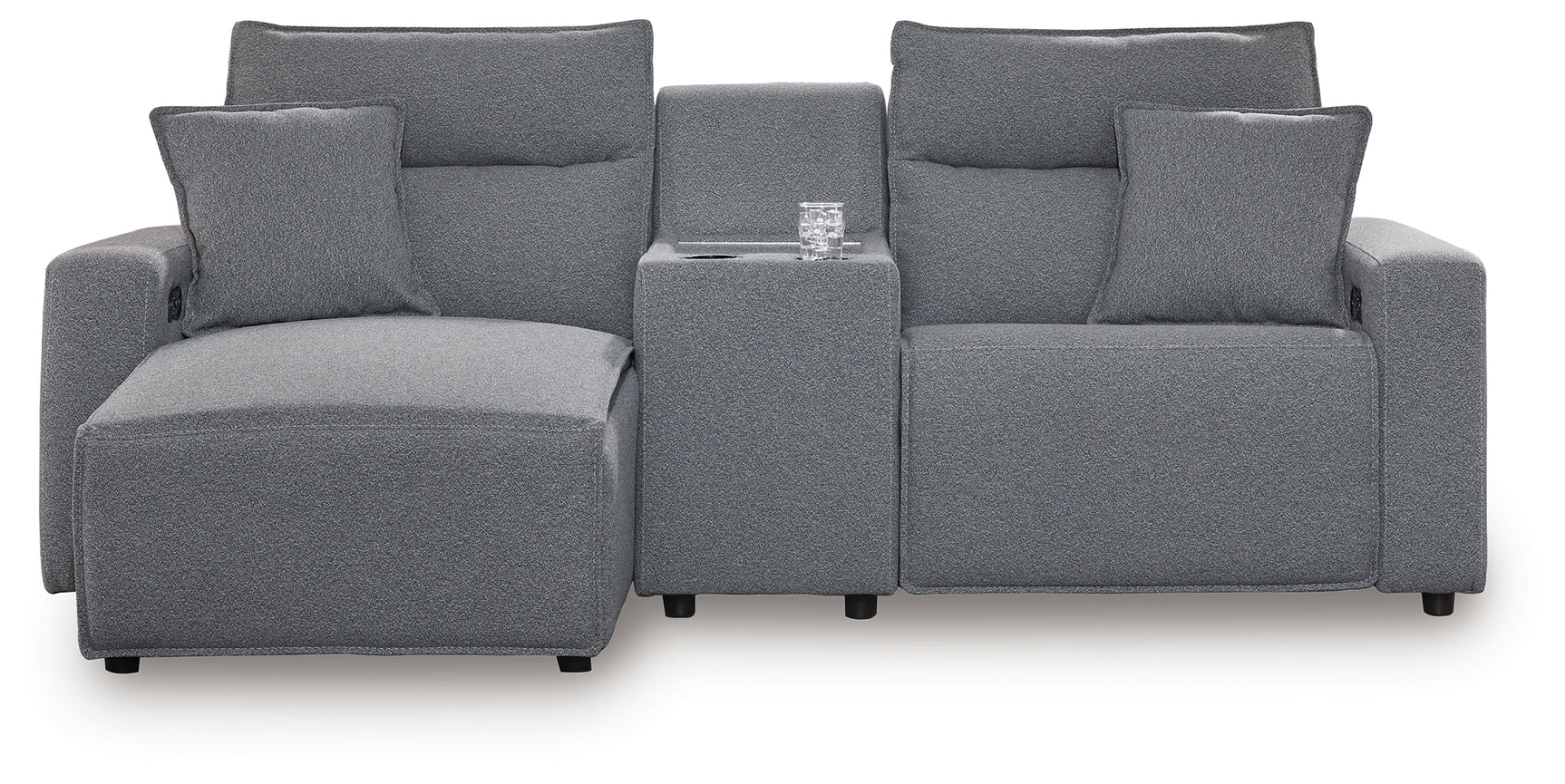 Modmax II sectional shown with chaise and console configuration