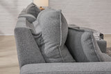 Detail of upholstery welt and texture