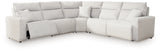 Close-up of sectional fabric and stitching detail