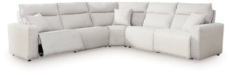 Close-up of sectional fabric and stitching detail