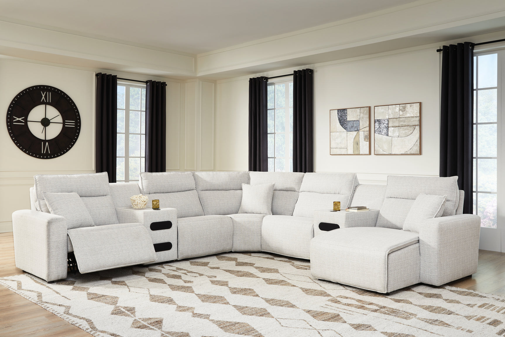 Modmax II sectional seating arrangement detail