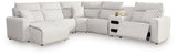 Right-arm facing power chaise recliner side view on Modmax II sectional