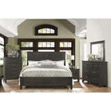 Close-up of headboard horizontal accent
