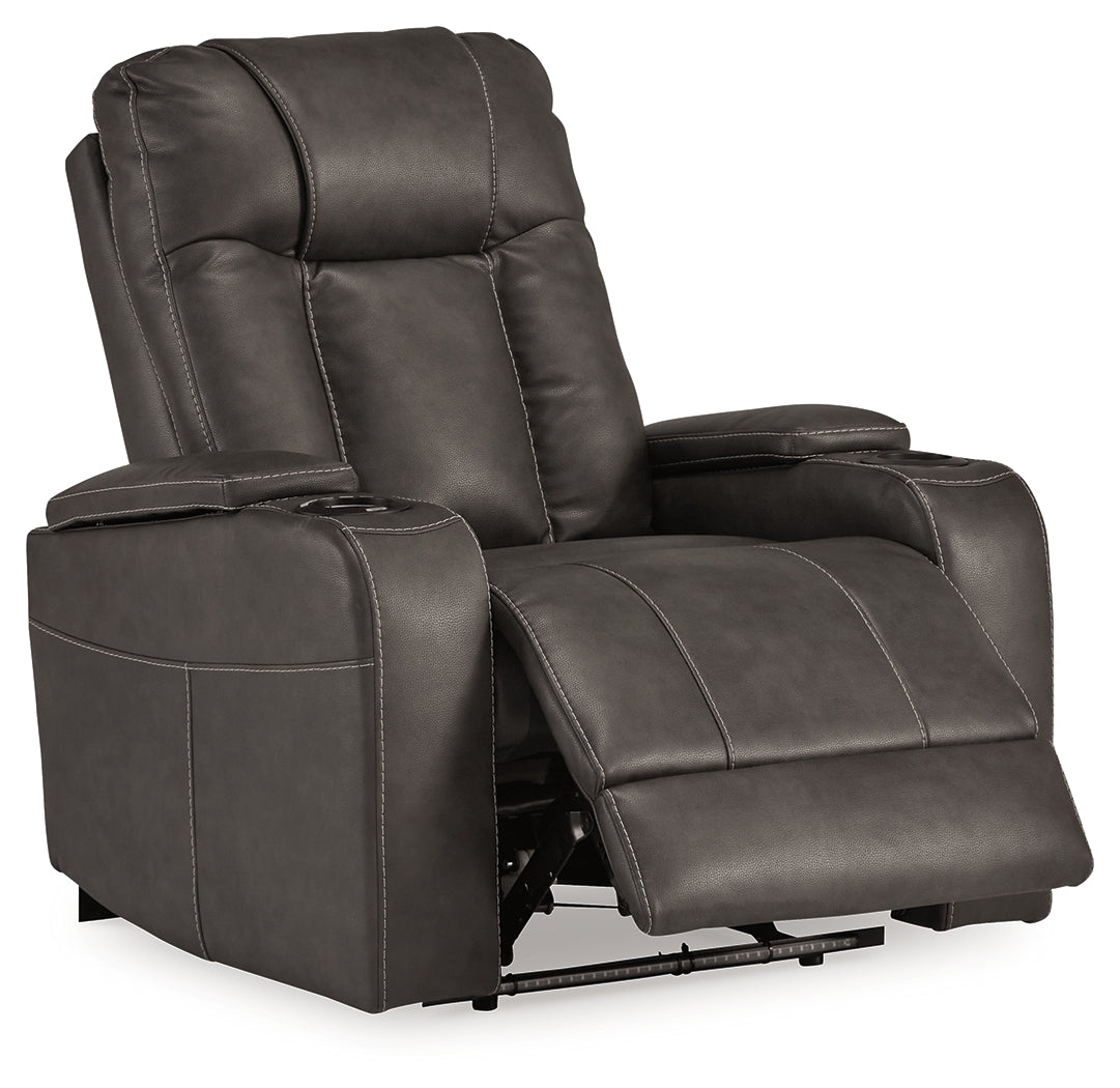 Feazada Shadow Power Recliner front angled view