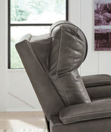 Power-adjustable headrest detail