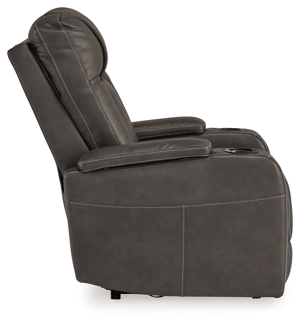 Power reclining position viewed from side