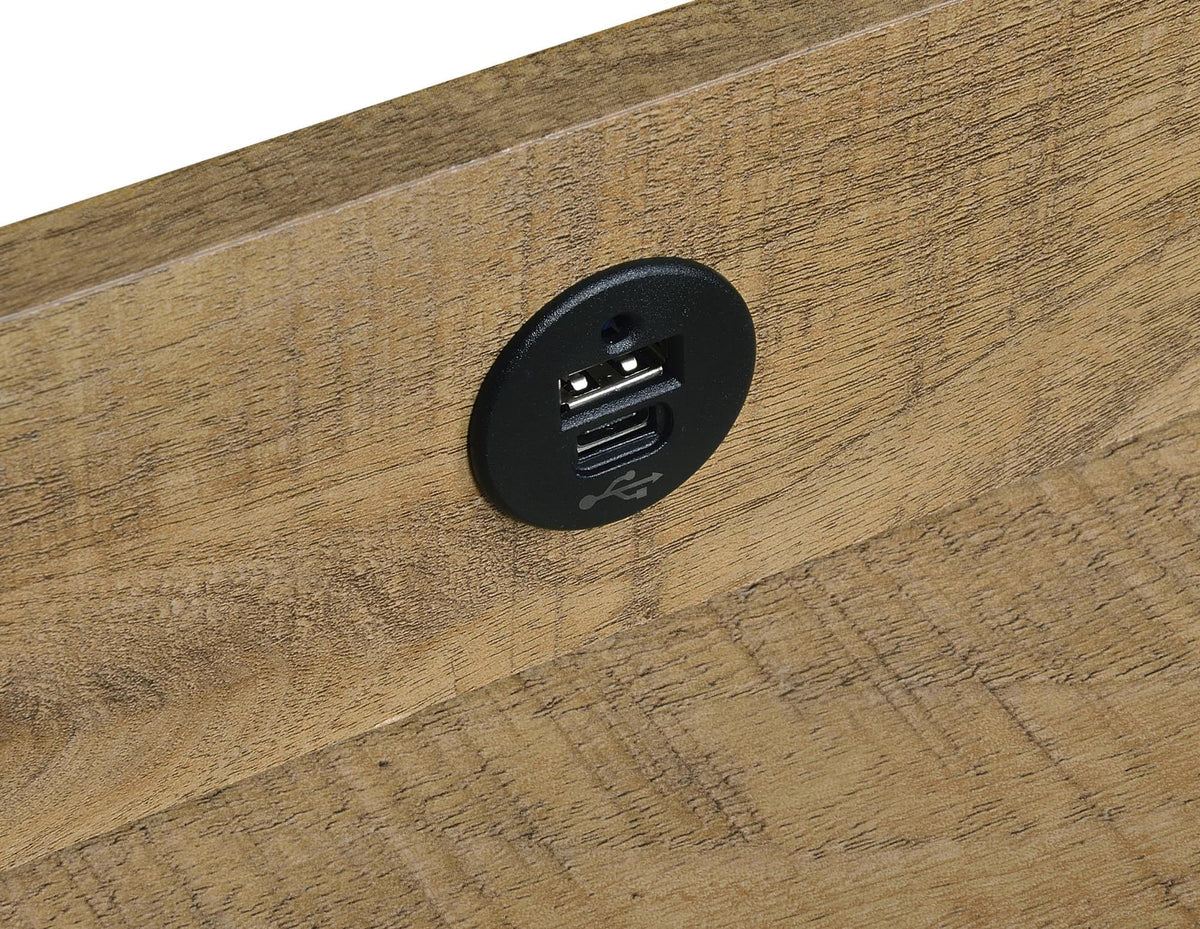 Fabre Extendable Top 1-Drawer Nightstand in Mango — product image 10