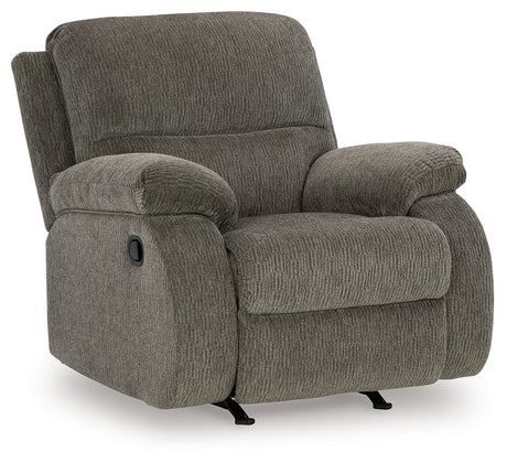 Scranto Brindle Microfiber Recliner chair side view