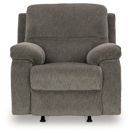 Scranto Brindle Microfiber Recliner chair head-on main view