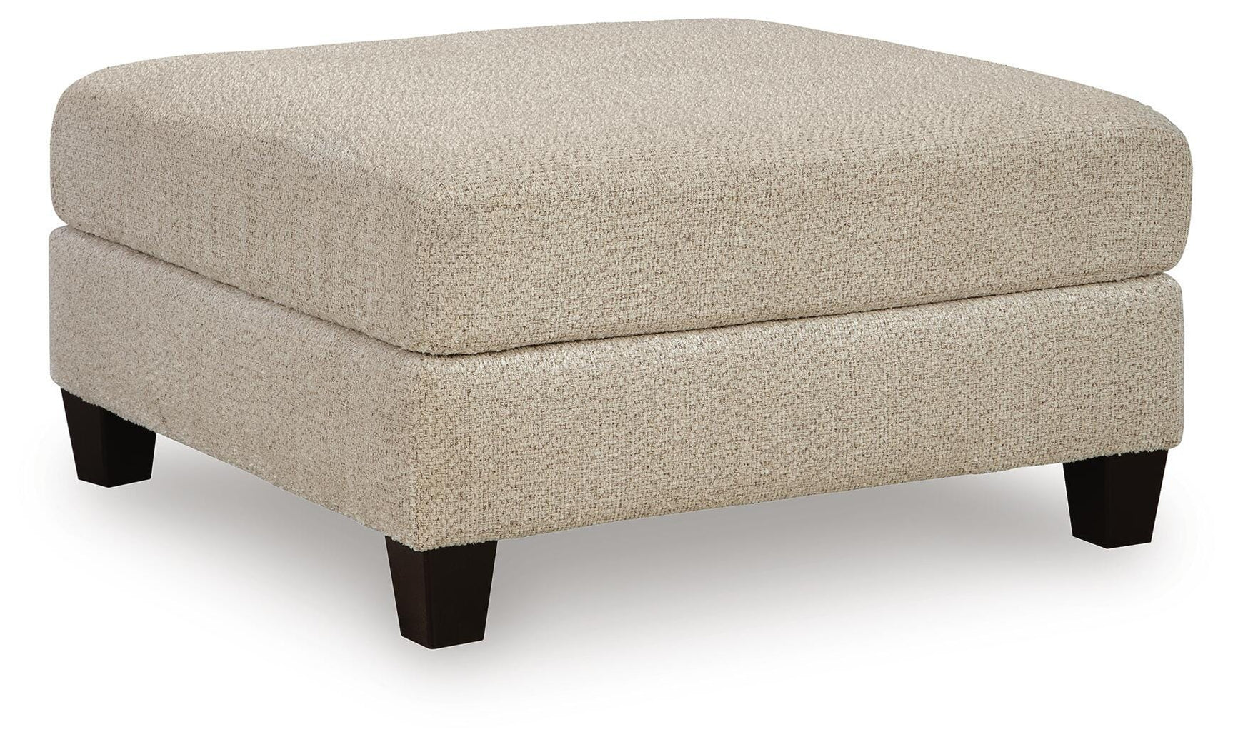 Steelwater Retreat Latte Chenille Oversized Accent Ottoman angled view