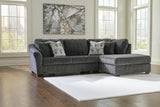 Biddeford Shadow 2-Piece Sectional with Ottoman — product image 9