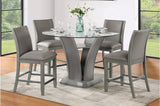 Back view of Bellatrix counter height chair with round seat