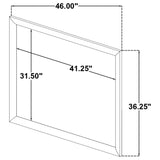 Farre Dark Brown Dresser Mirror 46" x 36.25" — product image 5
