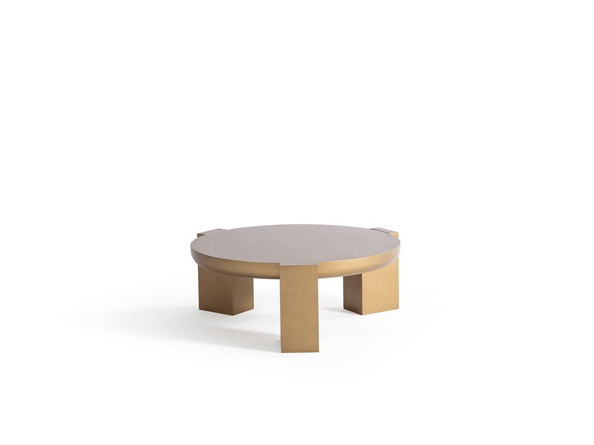 Jinna Gold Coffee with End Table