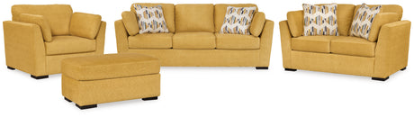 Side view of Keerwick Sunflower sofa