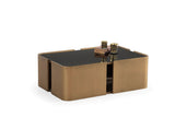 Killua Gold Coffee Table angled top view
