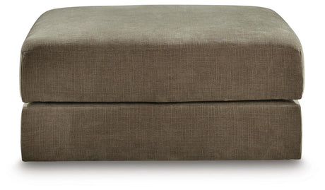 Camellia-Court Coffee Chenille Ottoman With Storage view 3