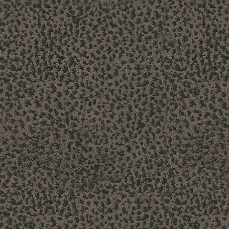 Fabric swatch of gunmetal faux leather upholstery