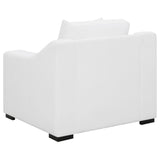 Ashlyn Upholstered Sloped Arm Accent Chair White — product image 6