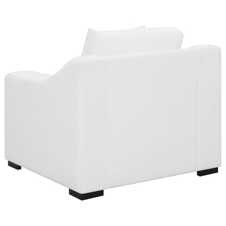 Ashlyn Upholstered Sloped Arm Accent Chair White — product image 6