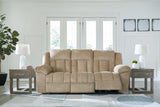 Tip-Off Power Recliner sofa fully open reclining position