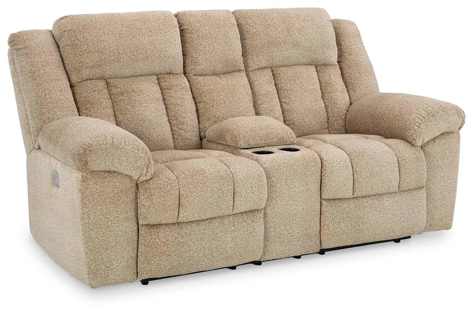 Tip-Off Power Reclining Loveseat angled closed