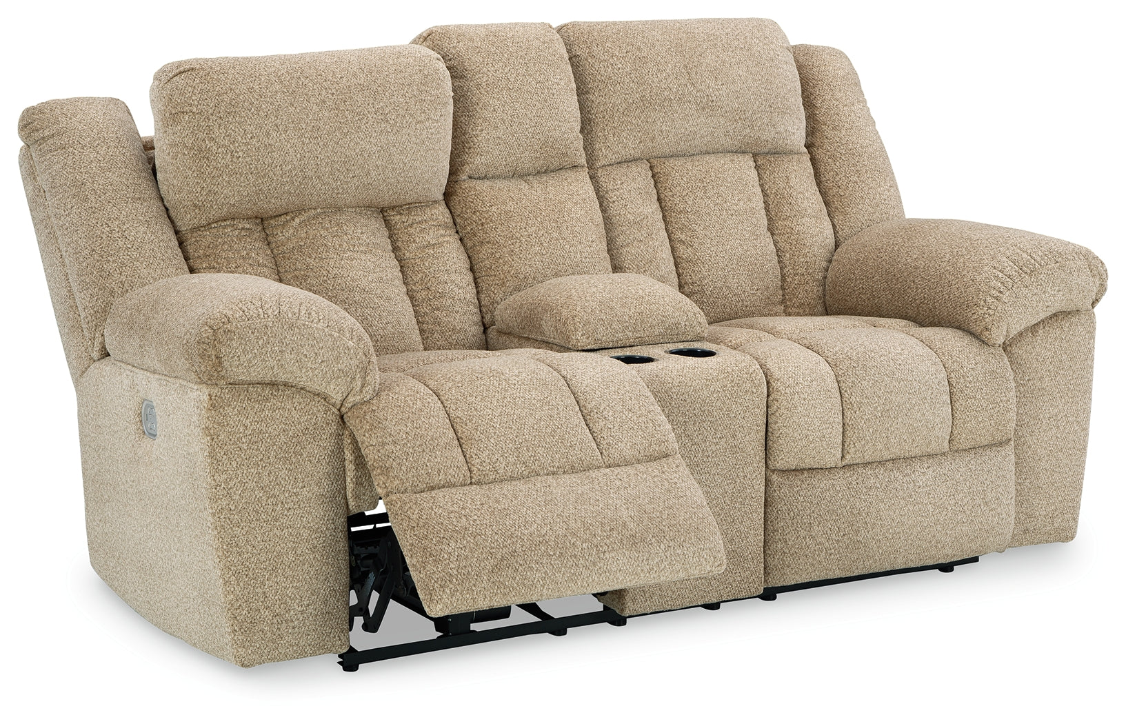 Tip-Off Power Reclining Loveseat reclined side angle