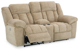 Tip-Off Power Reclining Loveseat reclined front angle