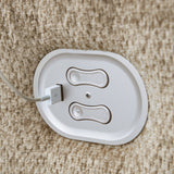 USB charging port detail on loveseat