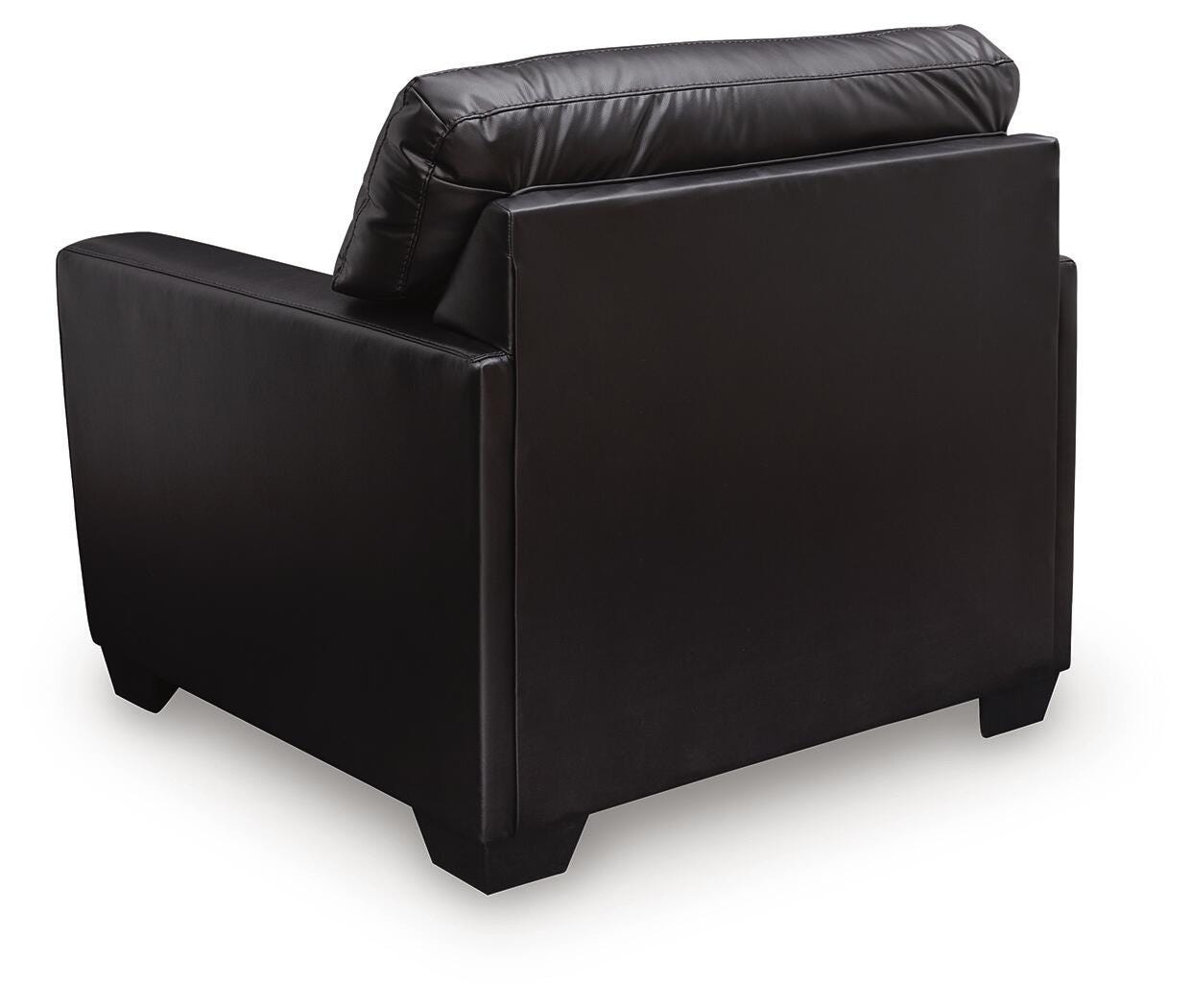 Glennbre Midnight Faux Leather Chair view 4