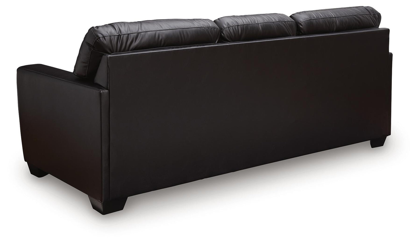 Glennbre Midnight Faux Leather Queen Sofa Sleeper view 4