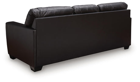 Glennbre Midnight Faux Leather Queen Sofa Sleeper view 4