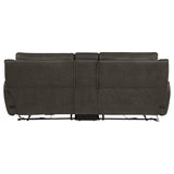 Marcell 3-Piece Power Reclining Loveseat with Charging Console Grey — product image 4