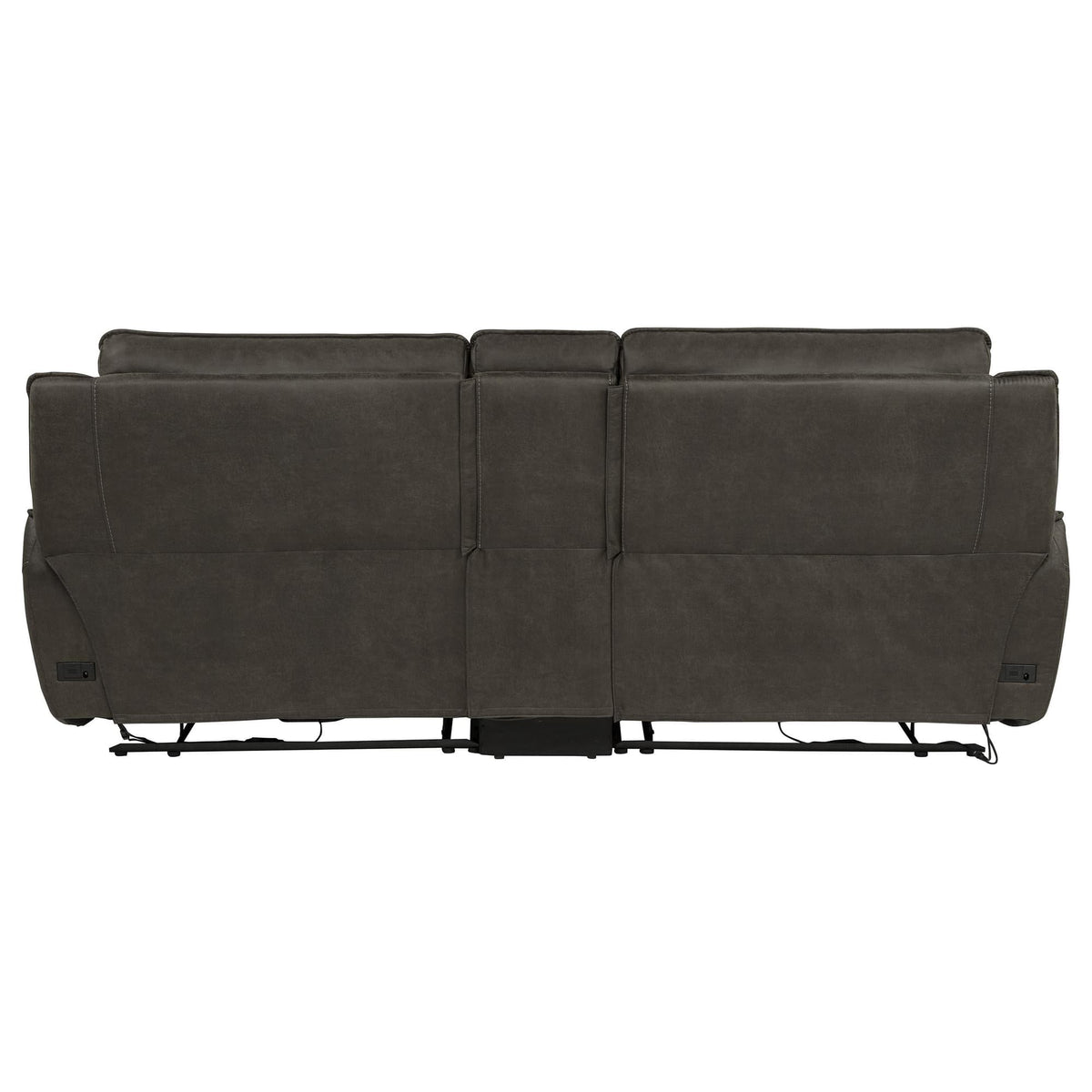 Marcell 3-Piece Power Reclining Loveseat with Charging Console Grey — product image 4