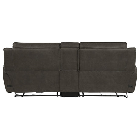 Marcell 3-Piece Power Reclining Loveseat with Charging Console Grey — product image 4