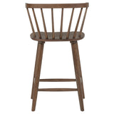 Jeffries 2-Piece Curved Spindle-Back Counter Chair Set Walnut — product image 7