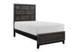 Bedroom view of Davi Nickel Platform Bedroom Set