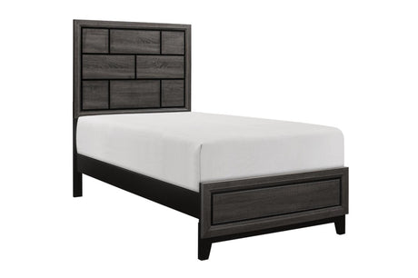 Bedroom view of Davi Nickel Platform Bedroom Set