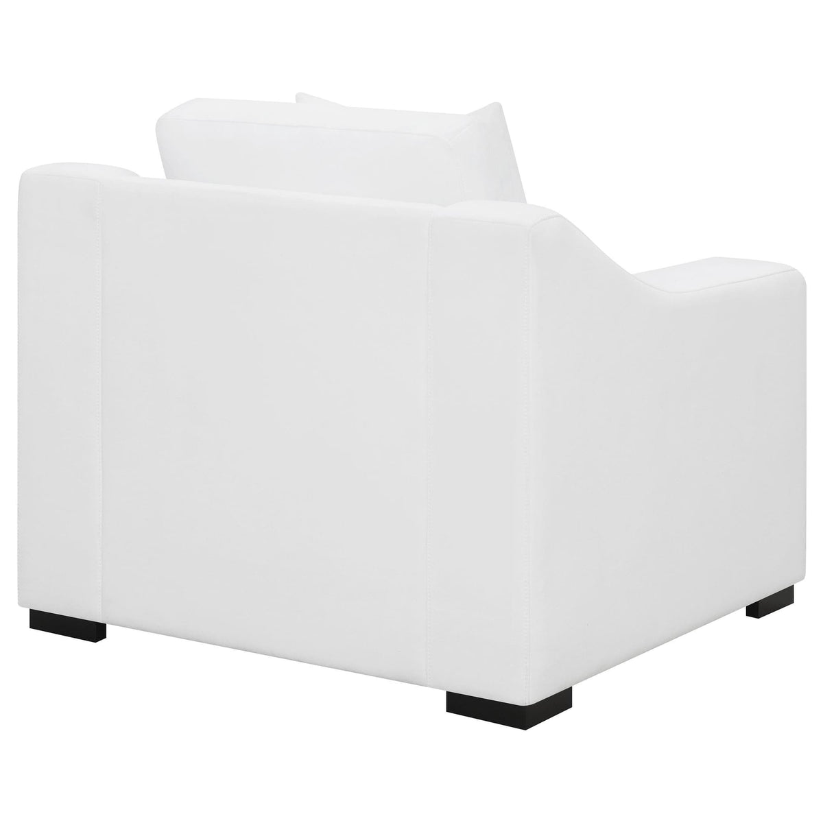 Ashlyn Upholstered Sloped Arm Accent Chair White — product image 7