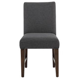 Naser Parsons Dining Side Chair Grey and Dark Walnut (Set of 2) — product image 4