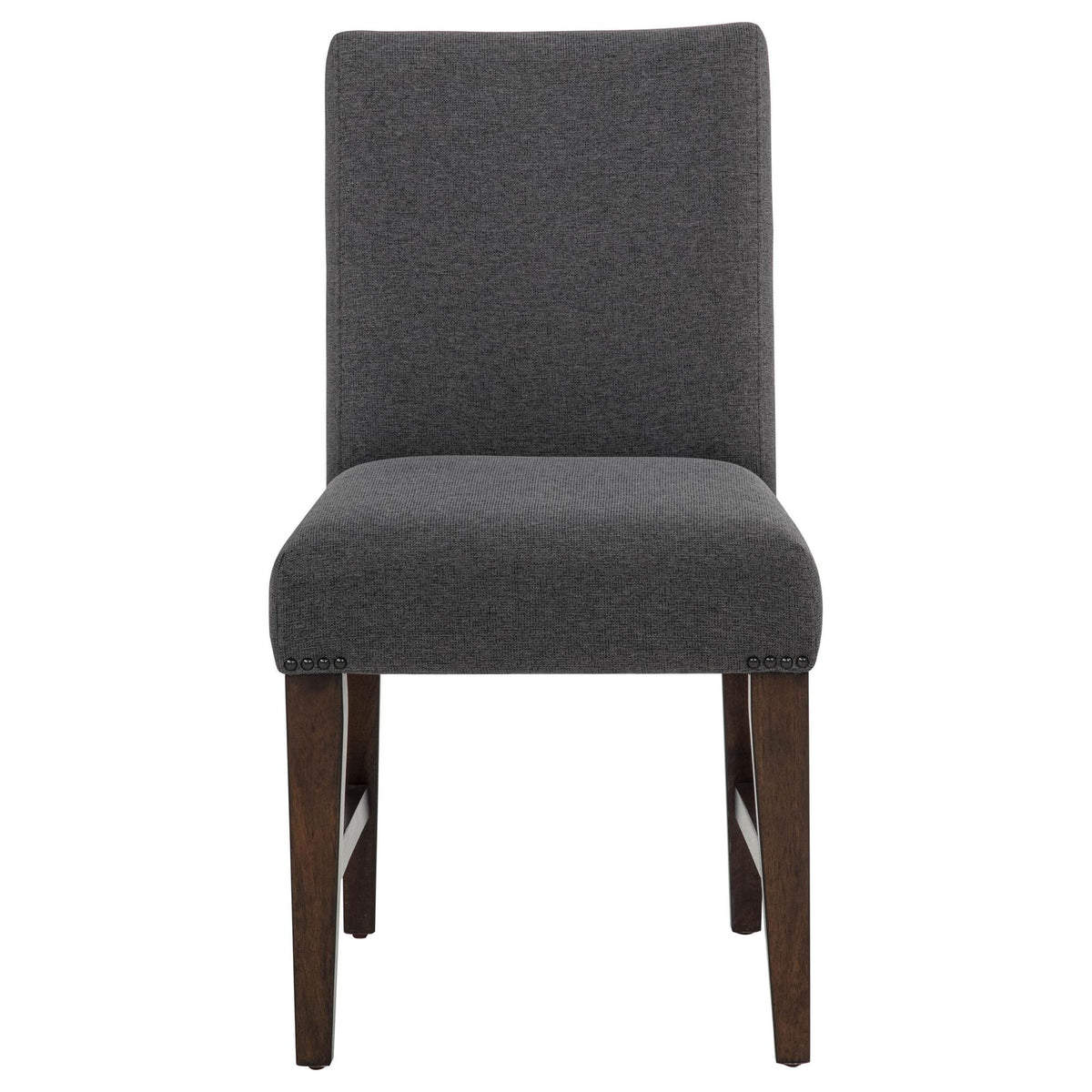 Naser Parsons Dining Side Chair Grey and Dark Walnut (Set of 2) — product image 4