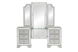 Avondale Gray Upholstered Tufted Panel Bedroom Set