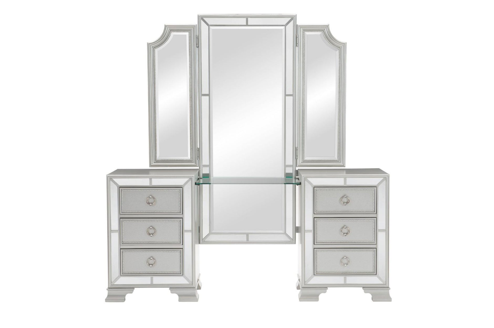 Avondale Gray Upholstered Tufted Panel Bedroom Set