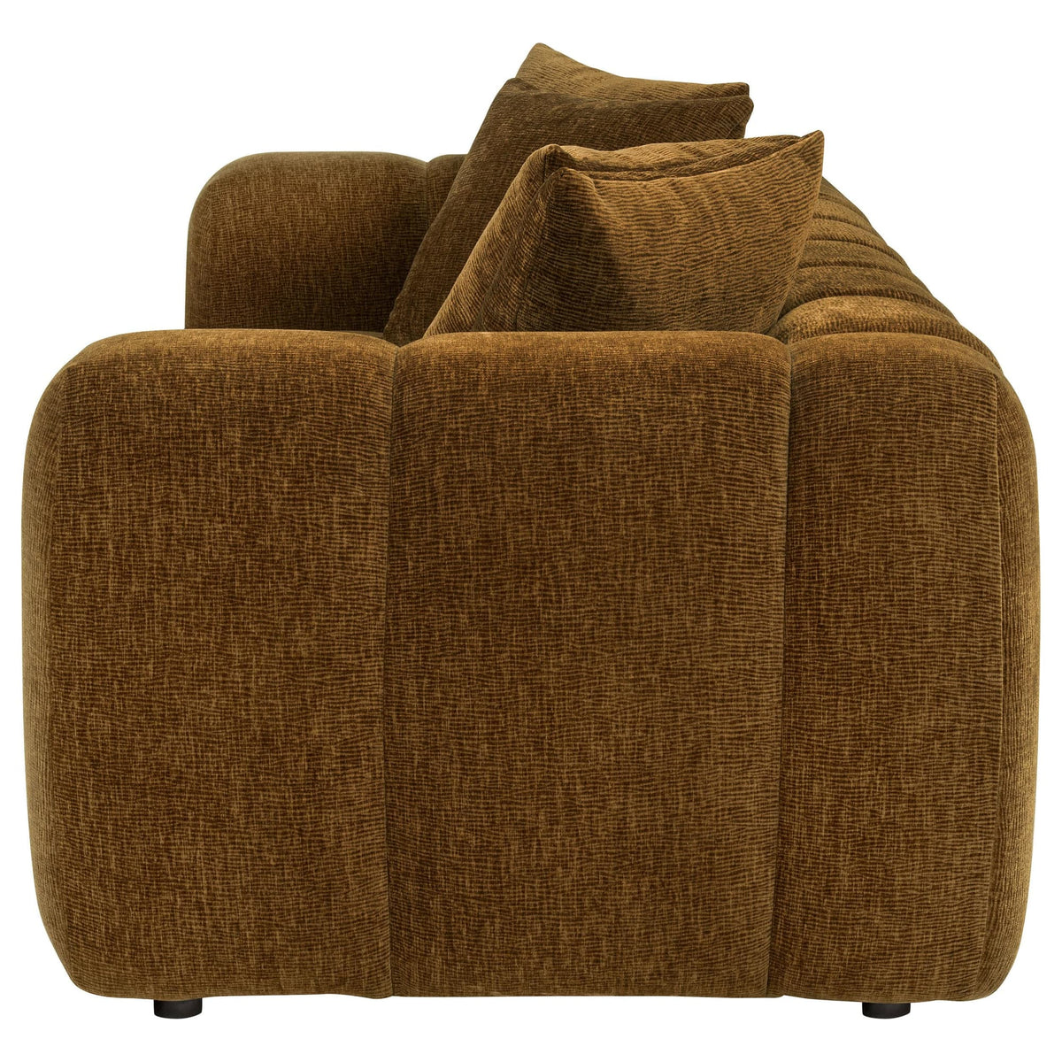 Lazaro Fabric Upholstered Wide Channel Sofa Bronze — product image 5